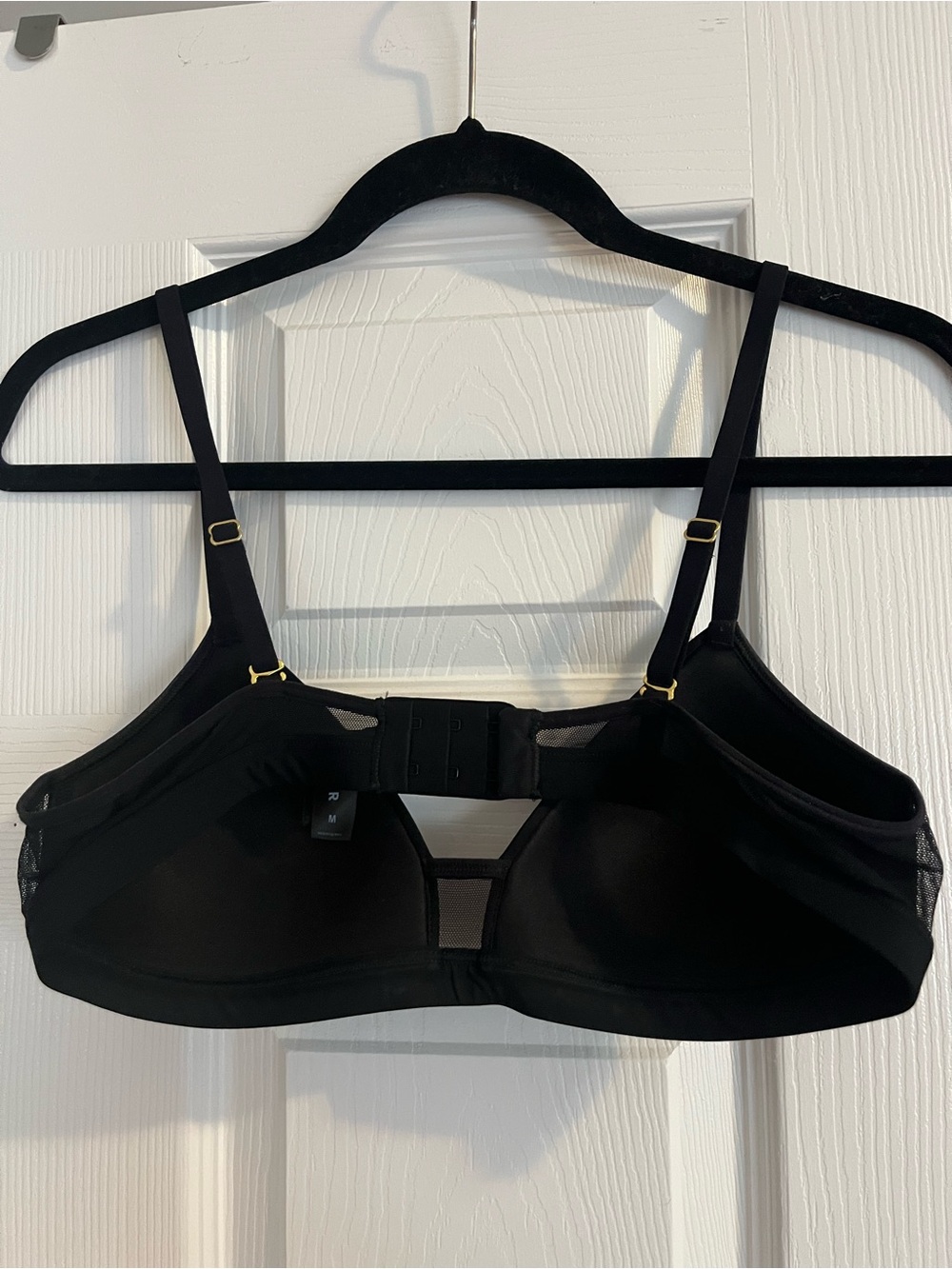 Pepper Sheer Detail Black Wireless Bra